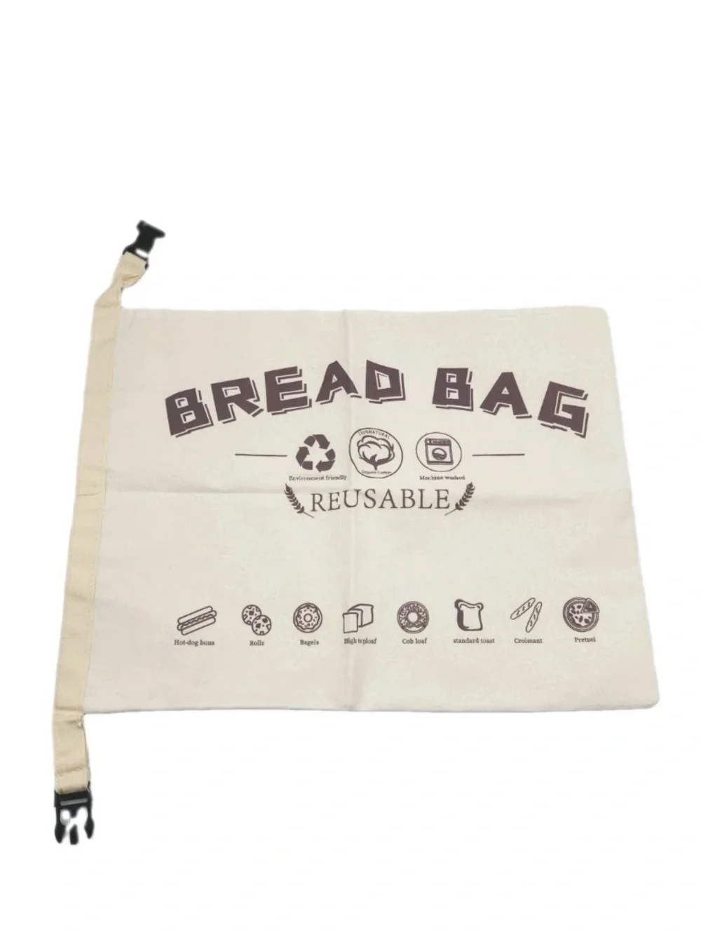 Bread Bags for Homemade Bread - 2 Packs XL Reusable Organic Beeswax Linen Cotton